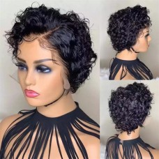13x4 Lace Frontal Pixie Cut Hair Wigs