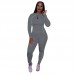 Athleisure long-sleeved trousers suit two-piece set